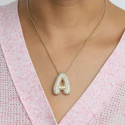 Bubble Letter Necklace